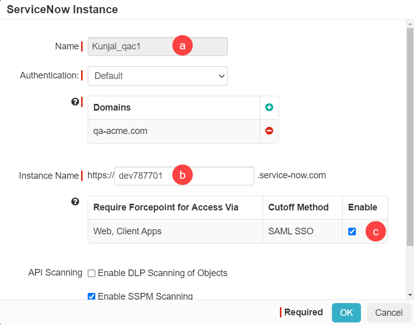 ServiceNow Deploying Forcepoint ONE SSE as a SAML IdP